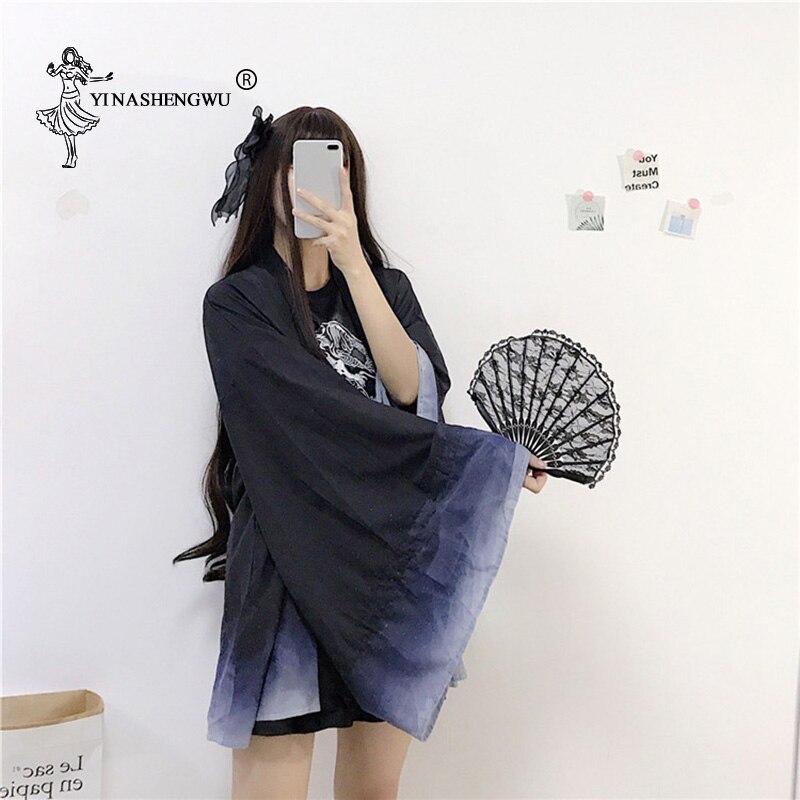 Kimono japonés de manga larga para mujer, cárdigan estampado, ropa de protección solar, Yukata tradicional asiática japonesa