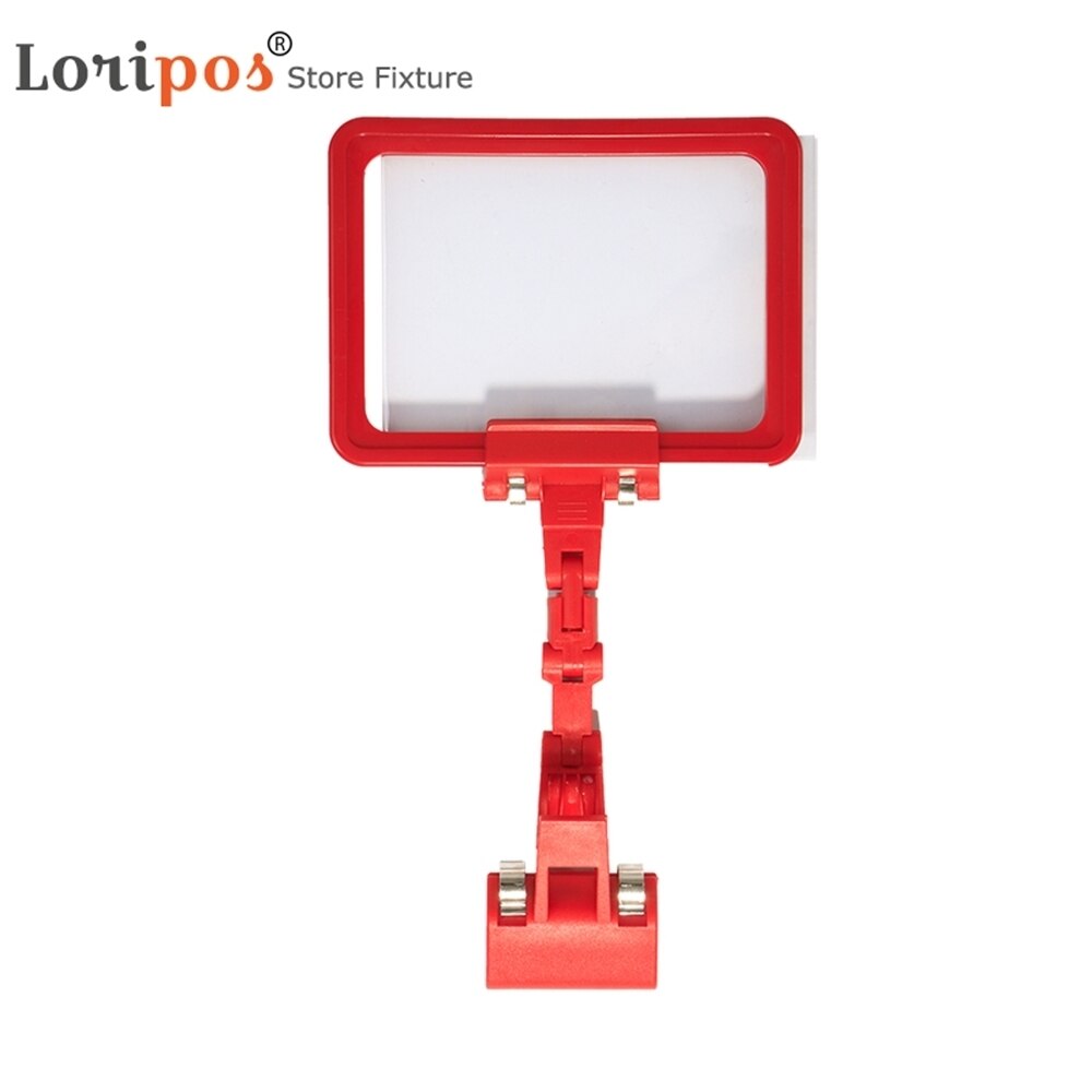 Supermarkt Fruit Prijskaartje Display Grondstof Teken Houder Klem Groente Naam Map Pop Plank Label Houder A6 Prijs Card Clip