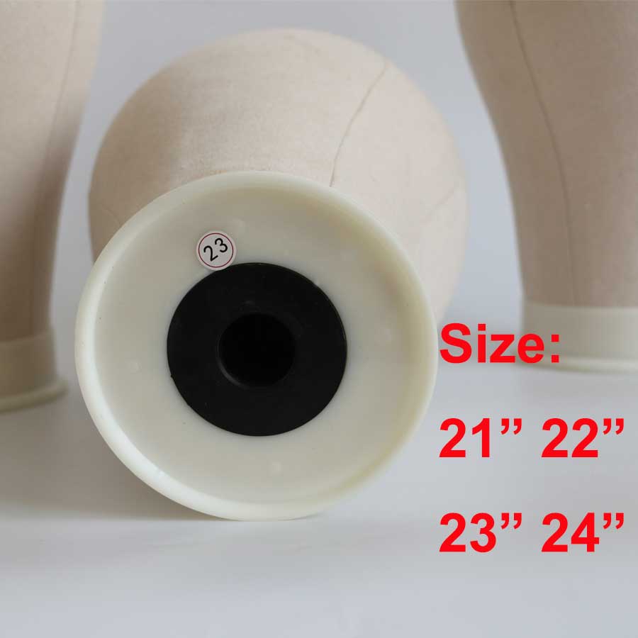 Yellow Block Canvas Manikin Head Wigs Mannequin Head Displaying Making Styling Model Manikin Head For Making Sew in wigs