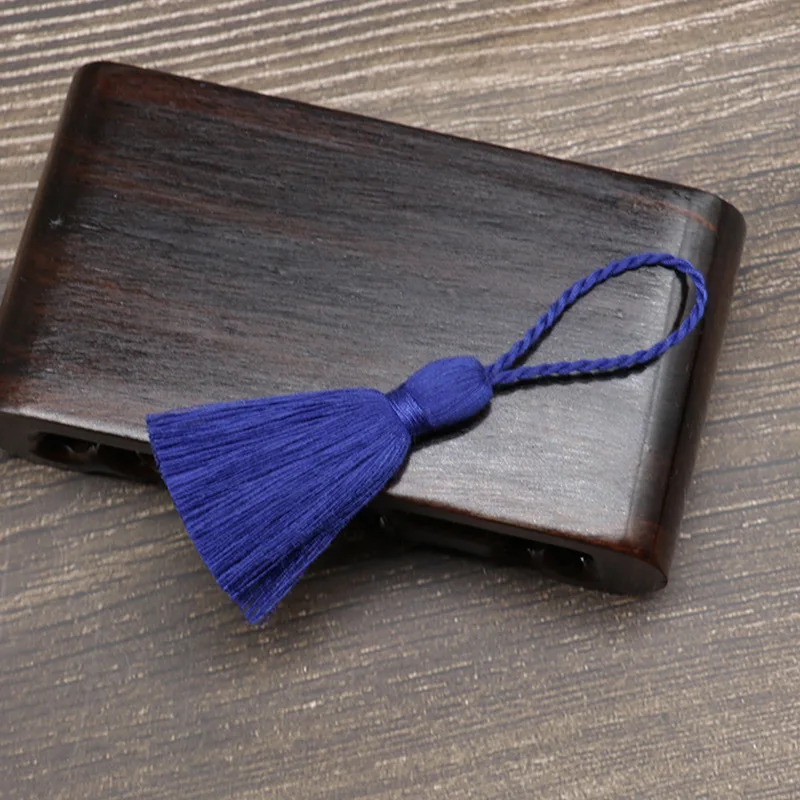 Borlas de algodón de 8cm, 5-20 piezas, cuerda colgante, flecos, borlas para manualidades de costura, cortinas para el hogar, accesorios de decoración de ropa: L / Azul