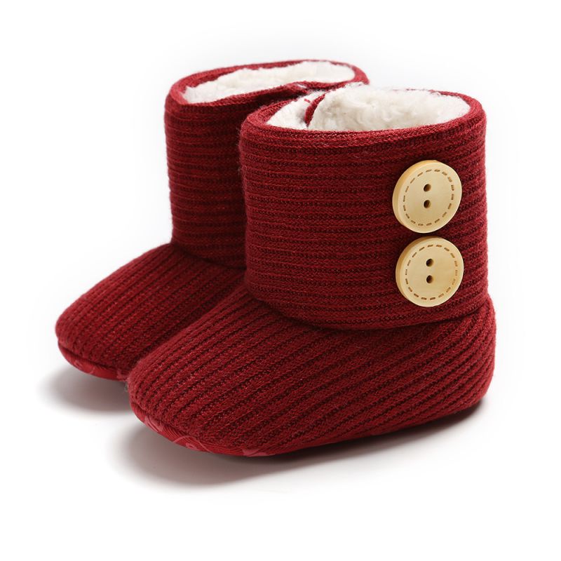 Baby Laarzen Peuter Snowboots Schoenen Winter Warm Jongens Meisjes Snowboots Schoenen Mode Platte Met Pluche Kinderschoenen: R / 7-12 Months