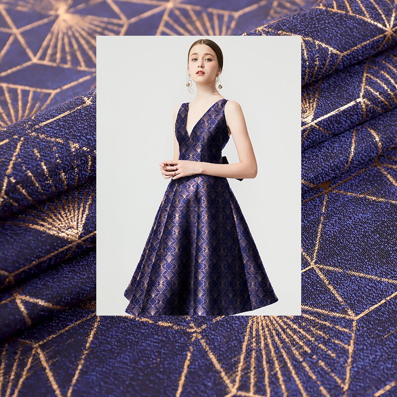 Satin jacquard brocart tissus à coudre tissu pour costume jupe et robe en satin de luxe vêtements tissu canapé coussin tissus