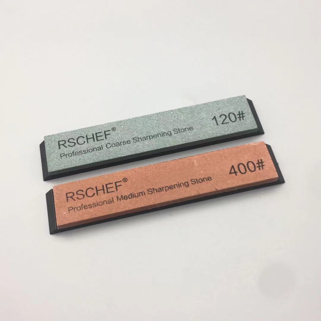 2Pcs Knife Sharpener Sharpening Stone Big Size Whetstone Sharpening System 120-3000# FIxed Angle Sharpeners Water: 120-400