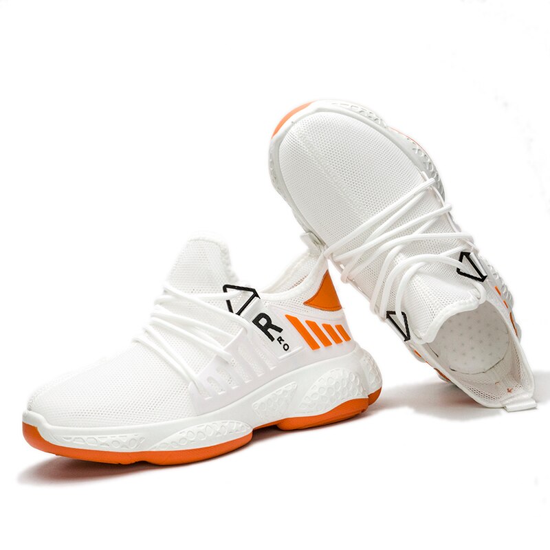 Oeak letvægts løbesko snørebånd åndbare sneakers til mænd højde øge gå gymnastiksko sportssko mand zapatillas hombre