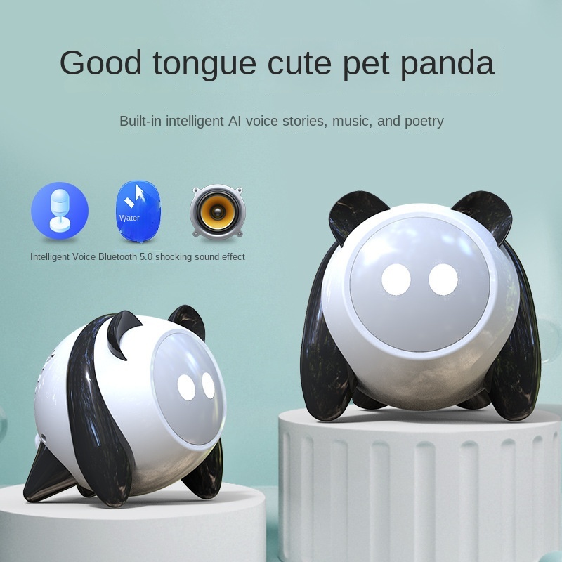 Ai Panda Draadloze Bluetooth Speaker L Cartoon Geluid Subwoofer Nachtlampje