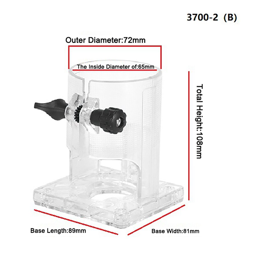 Trimmer Base Balance Board Woodworking Edge Cutter Transparent Cover Stand Electric Trimmer Machine Supplies