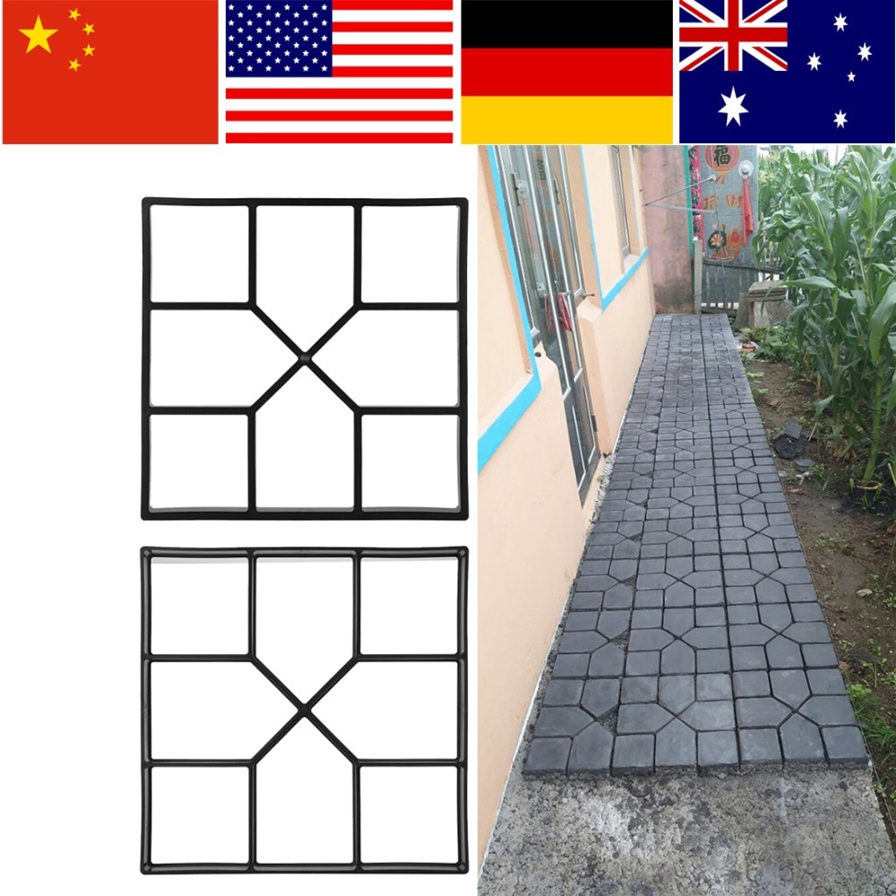 Bestrating Bestrating Beton Mould Diy Handmatig Bestrating Stepping Stone Mold Tuin Gazon Pad Bestrating Lopen Path Maker Mold Tuin