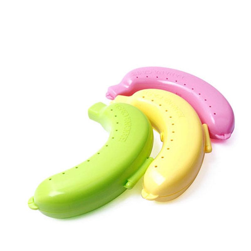 1pc banan madbeholder opbevaring børn holder konserveringsæsker kasser friske