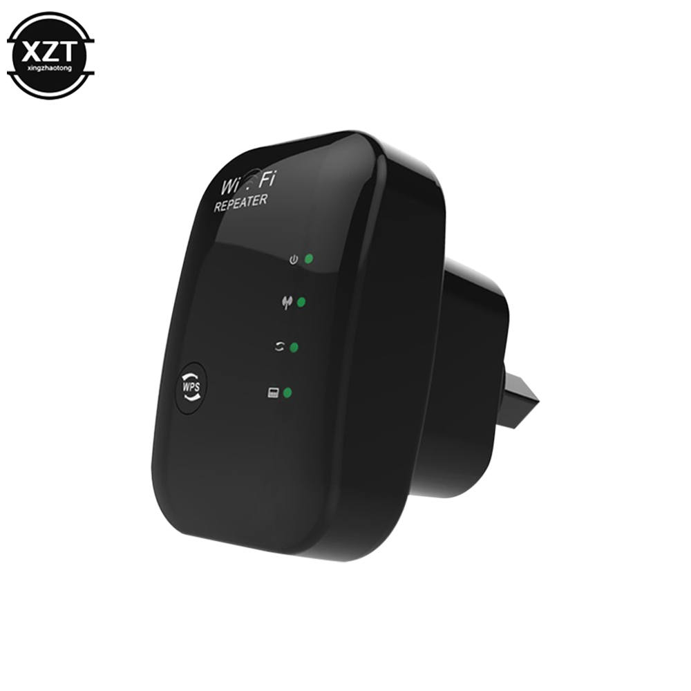 Wireless WiFi Router Repetidor, impulsionadores do sinal, amplificador de rede, AP, Wps Encryption, 300Mbps: Preto / Bundle3:
