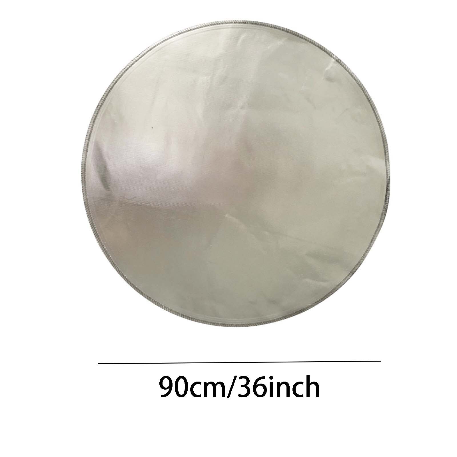 40 Barbecue Stove Fireproof Mat Round Under Grill Mat Barbecue Mat Prevents High Temperature Damage To The Floor Lawn: 36 inch