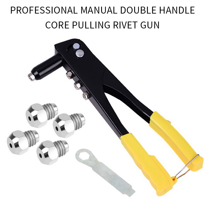 Manual Rivet Gun Double Handle Pop-Up Repair Manual Tool Rivet Nut Setting Tool Nut Setter Hand Riveter