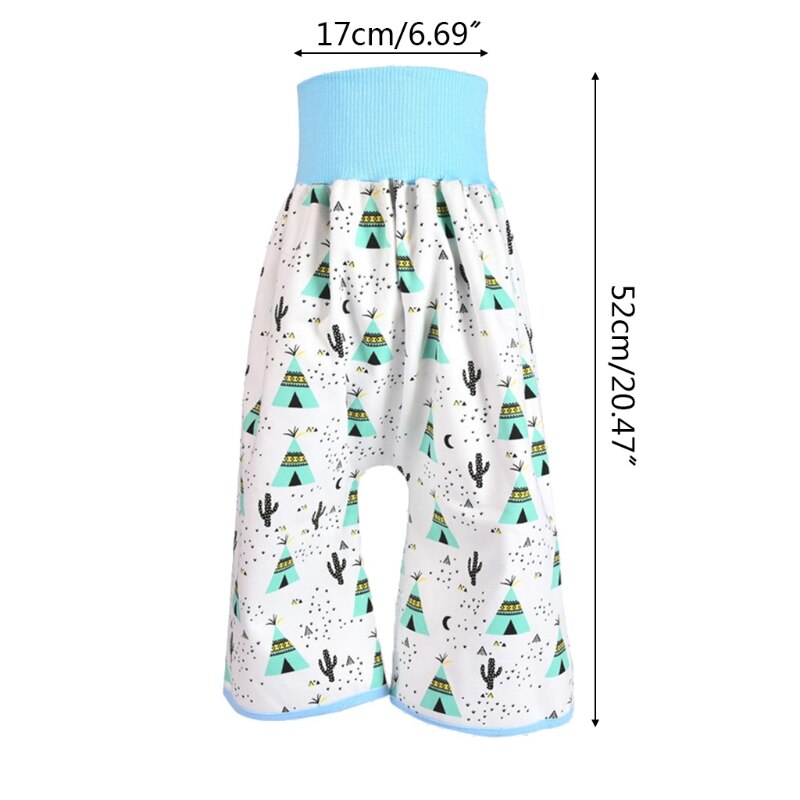 2 in 1 comfortabele babyluier rok shorts puur katoen anti-bedplassen waterdicht absorberend wasbaar trainingsluierbroekje