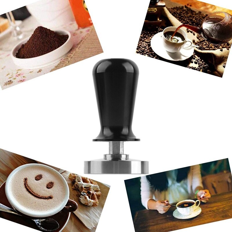 57.5mm Tamper Handmade Coffee Pressed Powder Hammer Espresso Maker Cafe Barista Tools Machine Accessories