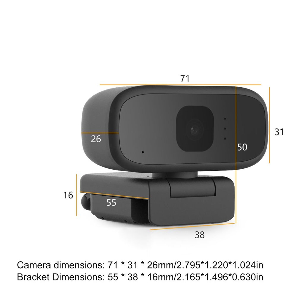 720P HD Mini Computer Webcam Anti-peeping Rotatable Adjustable Free Drive Camera For Live Broadcast Video Conference Work