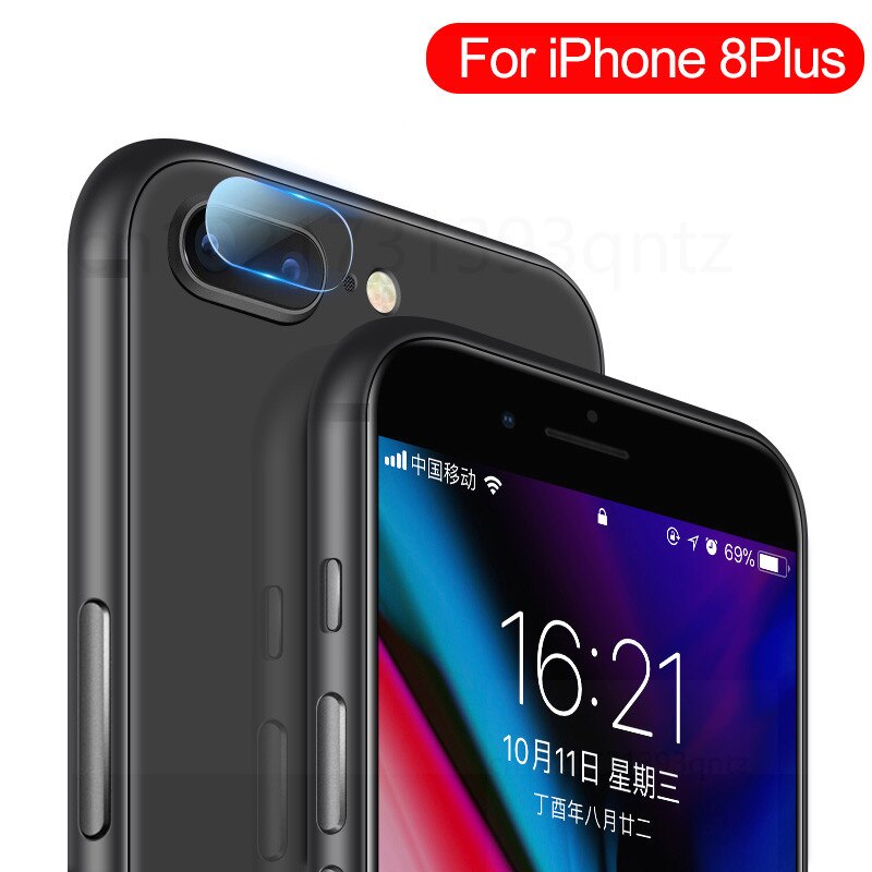 3Pcs Camera Bescherming Glas Voor Iphone 11 12 Mini Pro Max X Xr Xs Max Screen Protector Voor Iphone 11 Pro 7 8 Plus Se Lens Glas: For iphone 8 Plus