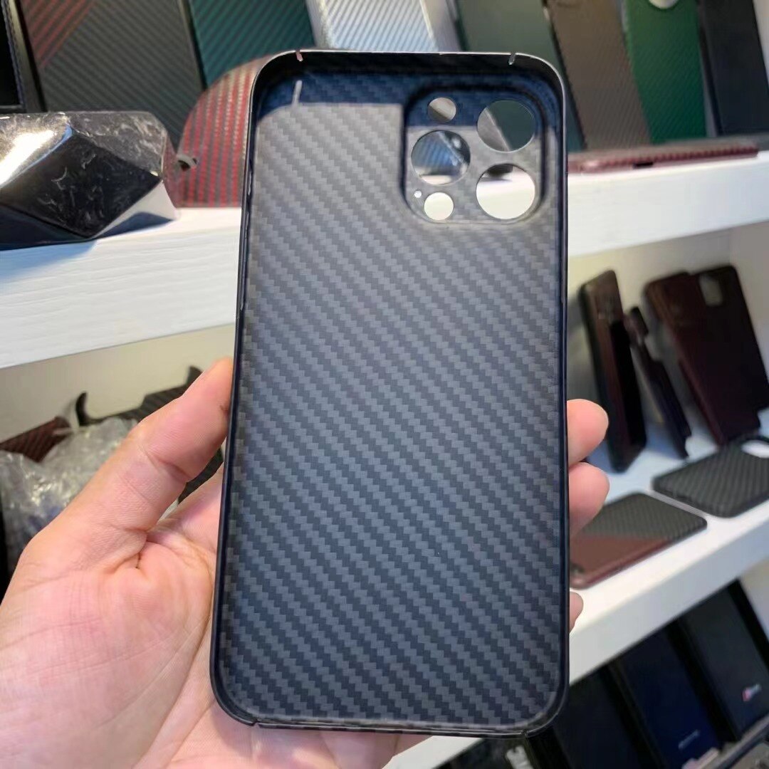 Real Carbon Fiber Lens Bescherming Telefoon Geval Voor Apple Iphone 13Mini 13Pro 13 Pro Max Carbon Fiber Hard Cover gevallen