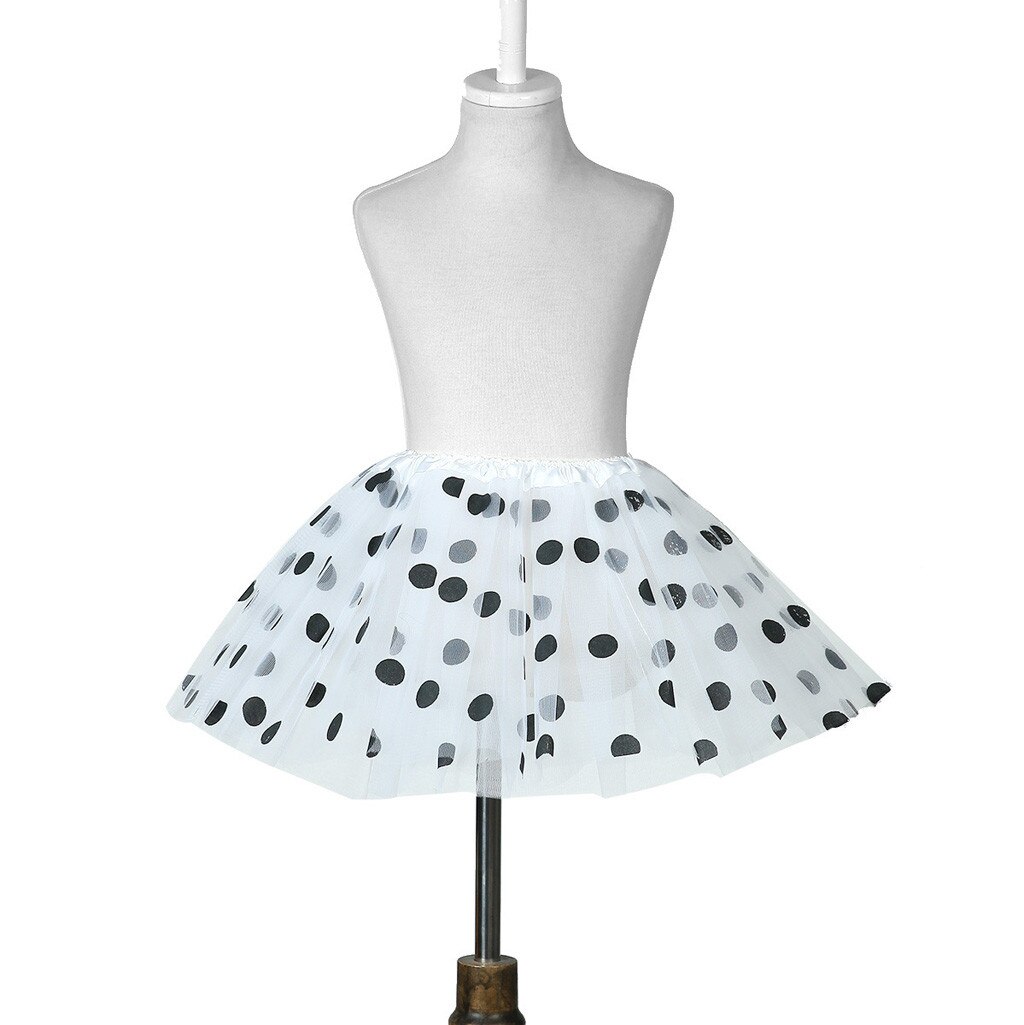2020 Dot Tutu Del Pannello Esterno Dei Bambini Delle Ragazze di Polka Del Merletto di Ballo Del Tutu Del Pannello Esterno per La Ragazza di Tulle Del Pannello Esterno di Balletto Abiti Costume Della Ragazza Tutu gonne per Bambini: I