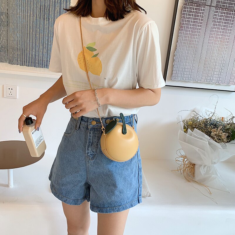 Mini Cherry Cross Body Bags Voor Meisjes Chain Schoudertassen Leuke Fruit Bag Pu Lederen Dames handtassen