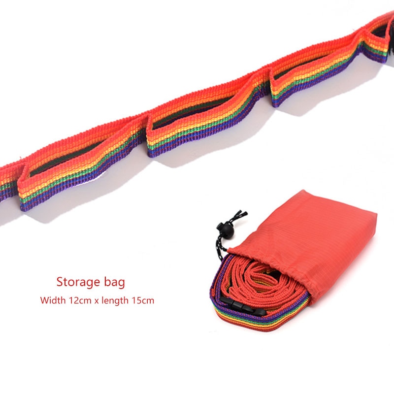 Outdoor Camping Tent Storage Lanyard Picnic Clothesline Rainbow Strap Durable Adjustable Long Bundled Rope Tent Rope Accessories