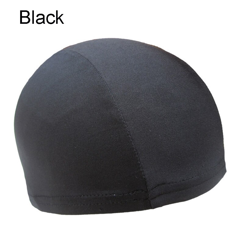 Weiche Helm Liner schnell-trocken Schädel Kappe Unter Helm Radfahren Kopfbedeckungen Fahrrad Sport Atmungsaktive Mütze Erwachsene unisex HSJ88: Schwarz