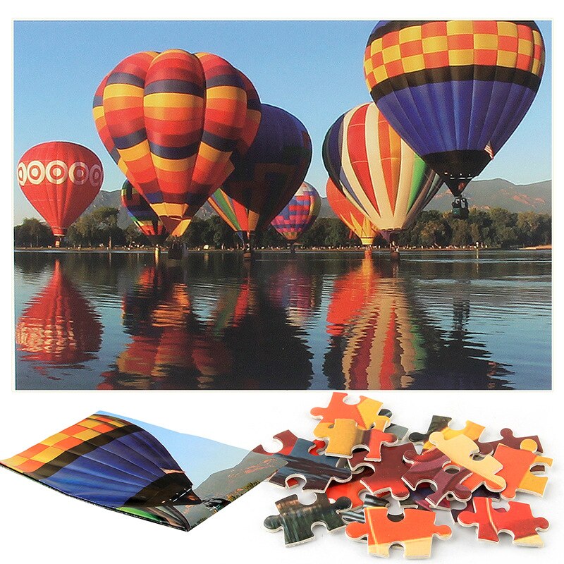 Starry Night Puzzel 1000 Stuk Puzzels Voor Volwassenen: Hot Air Balloon