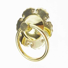 Cotom Messing Deurklopper Chinese Antieke Deurknop Ronde Pull Ring Home Decoratie Houten Deur Hardware