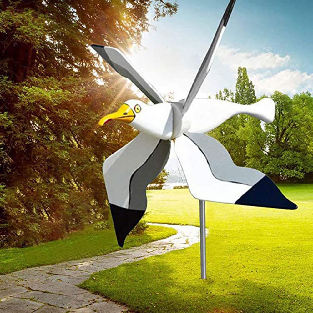 Windmill Chic Wind Grinder Seagull Shape Flying Bird Series Windmill for Lawn Seagull Windmill Gyro Windmill