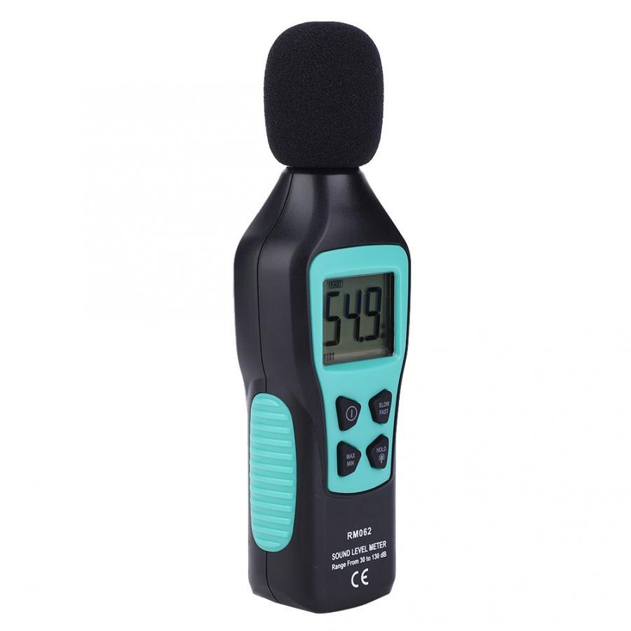 Noise Tester RM062 LCD Digital Sound Level Meter Noise Detect Tester Data Decibel Measurement 30-130dB Digital Sound Level Meter