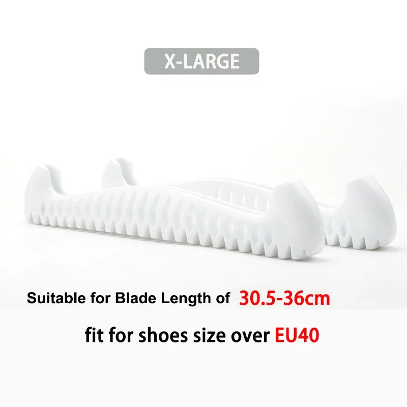 1 Pair Ice Hockey Figure Skate Blade Covers Adjustable TPU Material Ice Skate Blade Guards Ice Knife Blade Guard Skate Protector: WHITE