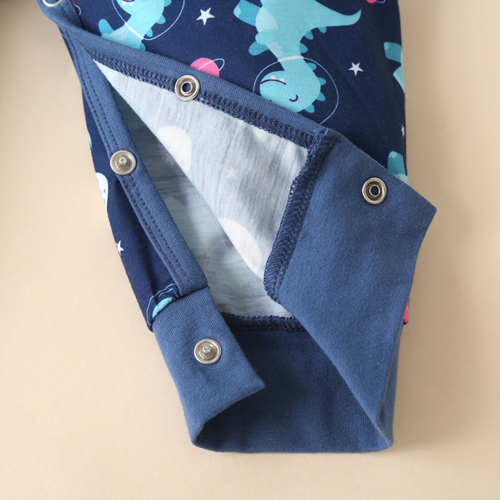 Infantil bebê meninos meninas desenhos animados dinossauro impressão com capuz macacão