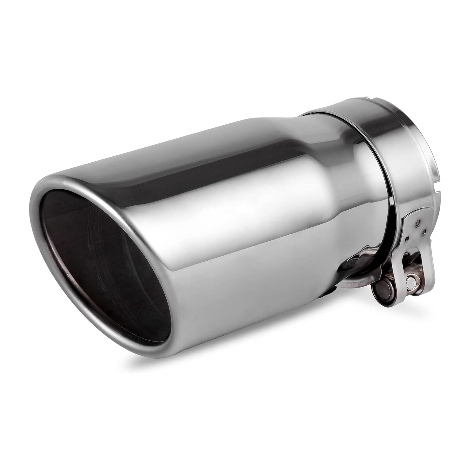 3 Inch Inlet Exhaust Tip 3" Inlet 4" Outlet 20cm Overall Length Stainless Steel Diesel 76mm Exhaust Tail Tip 3 inch muffler