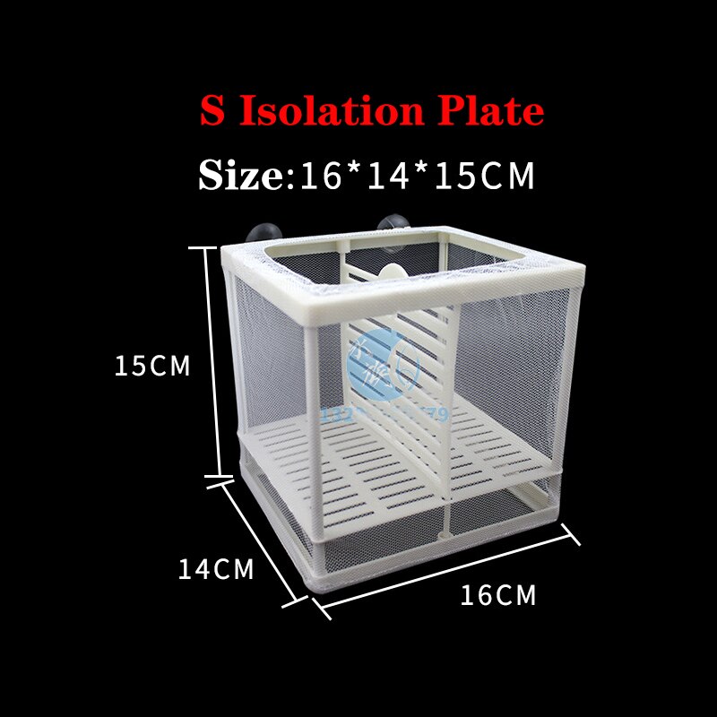 Fish Breeding Box, Acrylic Fish Isolation Box with Suction Cups, Aquarium Acclimation Hatchery Incubator for Baby Fishes Shrimp