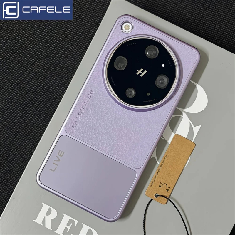 Carcasă de lux din piele pu electrolizată pentru oppo find  x9 ultra, rezistentă la șocuri, pentru telefon: Violet