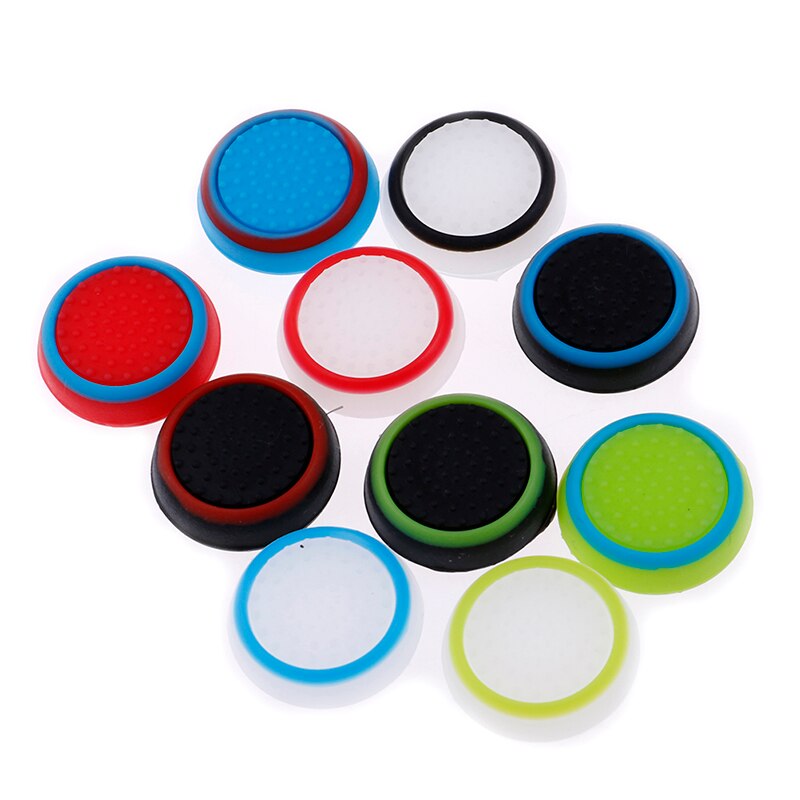 4Pcs Silicone Analog Thumb Stick Grip Cover for Play Station 4 PS4 Pro Slim for PS3 Controller Thumbstick Caps for Xbox