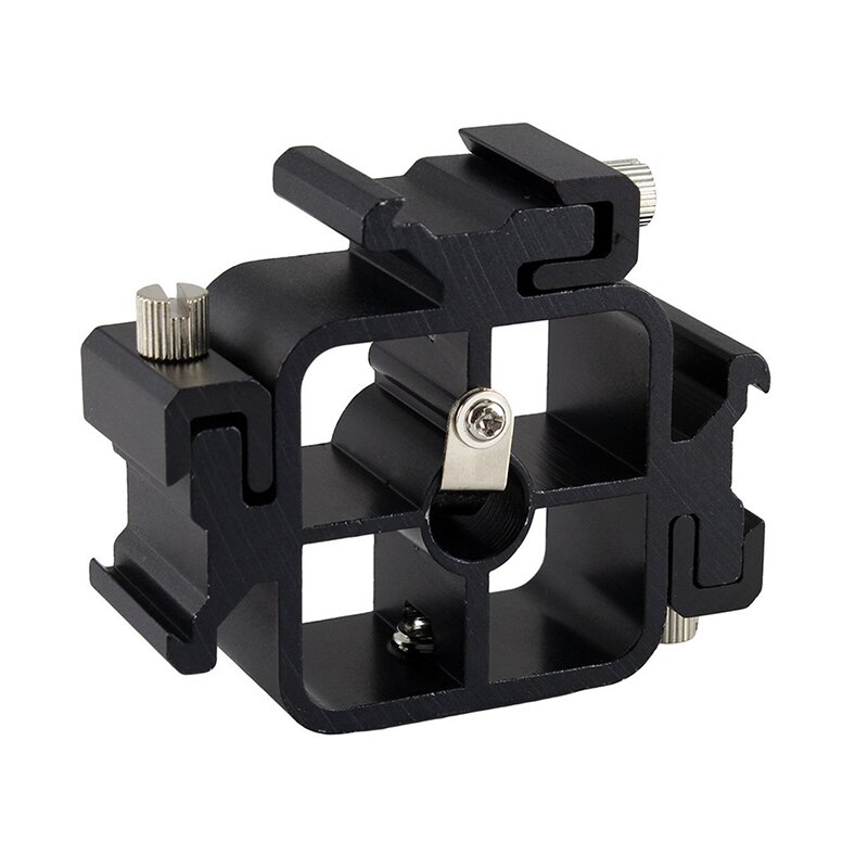 3 in 1 Triple Shoe Tri Shoe Mount Adapter for Flash Holder Bracket Light Stand Umbrella Holder Bracket