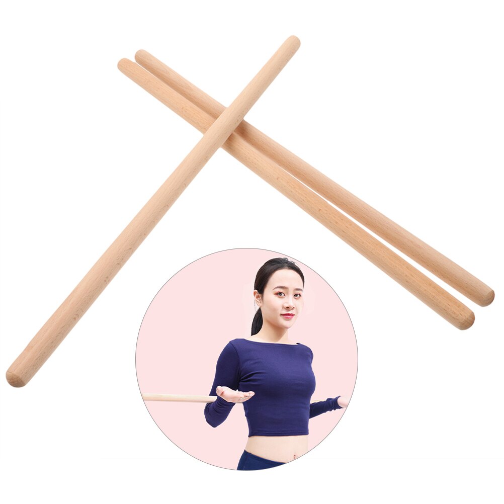 5pcs Wooden Yoga Sticks Stretching Tool Humpback Correction Stick Open Shoulder Yoga Accessories Bodybuilding Posture Correction
