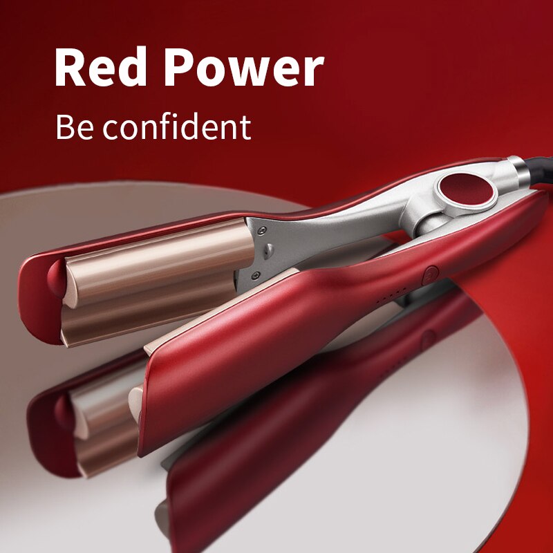 Rotolo di uova ferro arricciacapelli professionale triplo barilotto parrucchiere Waver bigodino strumento per lo Styling in ceramica per le donne