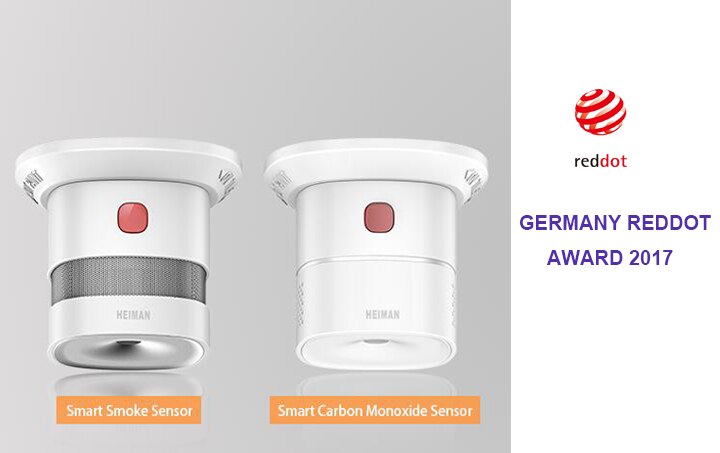 Loud inbuilt siren 85db fire alarm sensor wireless zigbee smoke detecting sensor work with Kaku Deconz,Trust 2000,Zigbee2mqt