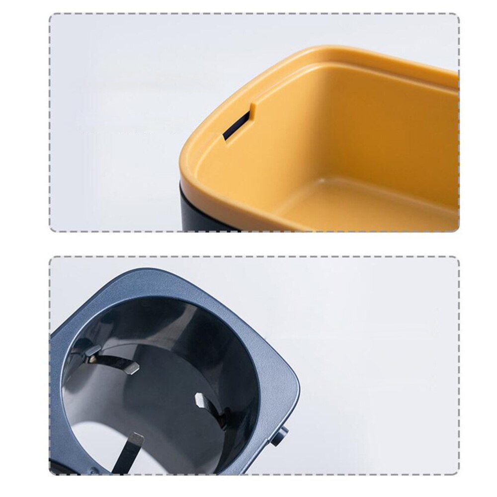 Practical Paper Cup Rack Disposable Cup Dispenser Automatic Water Cup Holder for Home Office Restaurant (Dark Blue)