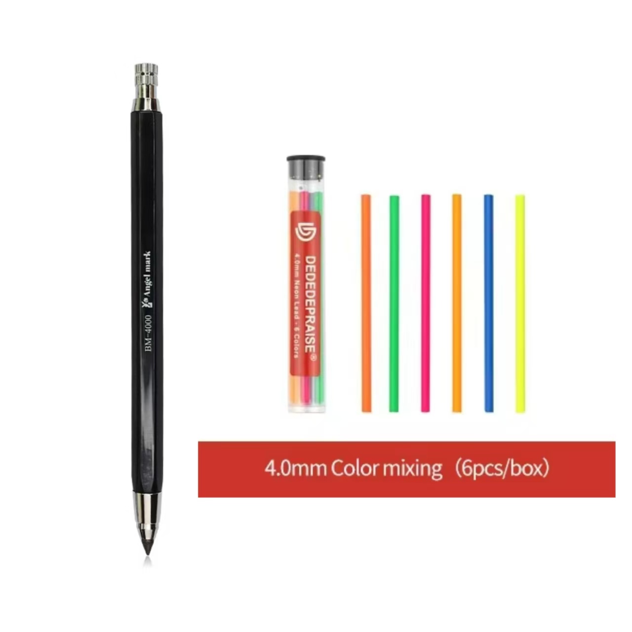 4mm Sketch Drawing Mechanical Pencil Automatic Charcoal Pencils For Students Kids Stationery Supplies TR-4000 Art Pencil