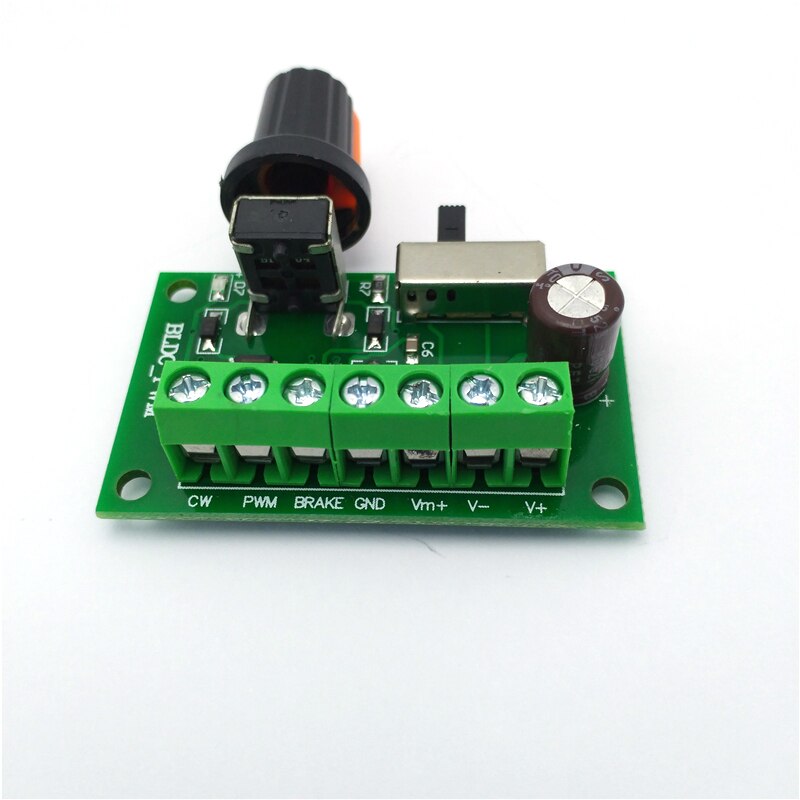 12V 24V DC Brushless Motor Controller BLDC 6V-30V 3A 90W Electric Motors PWM Speed Brake Reversed CW CCW Mini Regulator Engine
