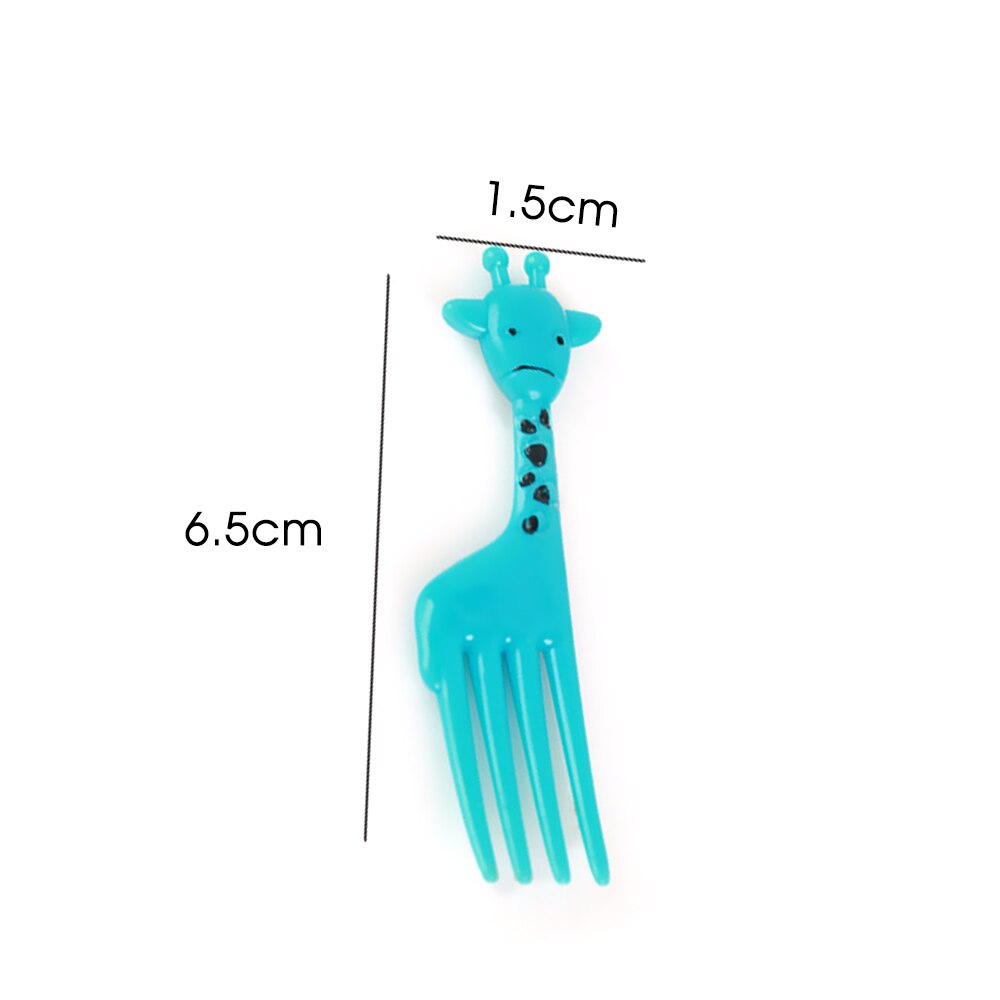 10pcs/Set Animal Fruit Fork Mini Cartoon Children Snack Cake Dessert Food Fruit Selection Toothpick Lunch Box Party Decoration