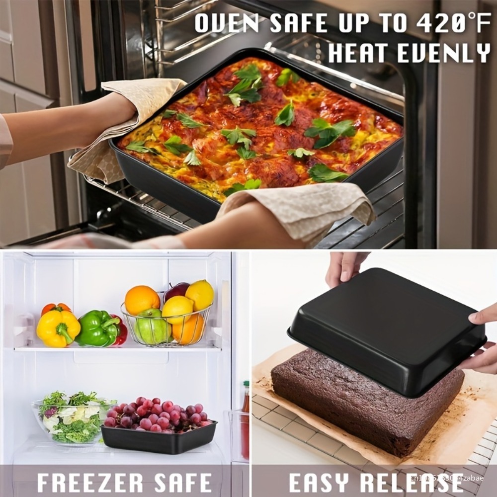 Nonstick Rectangular Carbon Steel Roasting Pan | Rustproof Baking Tray for Bread Cake Kitchen Utensils Carbon Steel