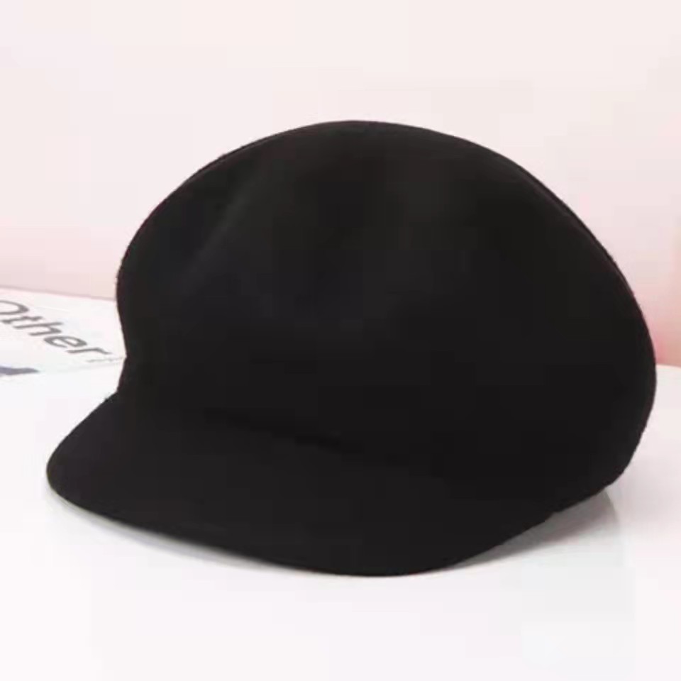 Boina De Kleur Sólido, Sombrero De Artista Vintage, Pintor Pequeño, Clásico, Wit, Cálido, octogonal, Otoño E Invierno Mode