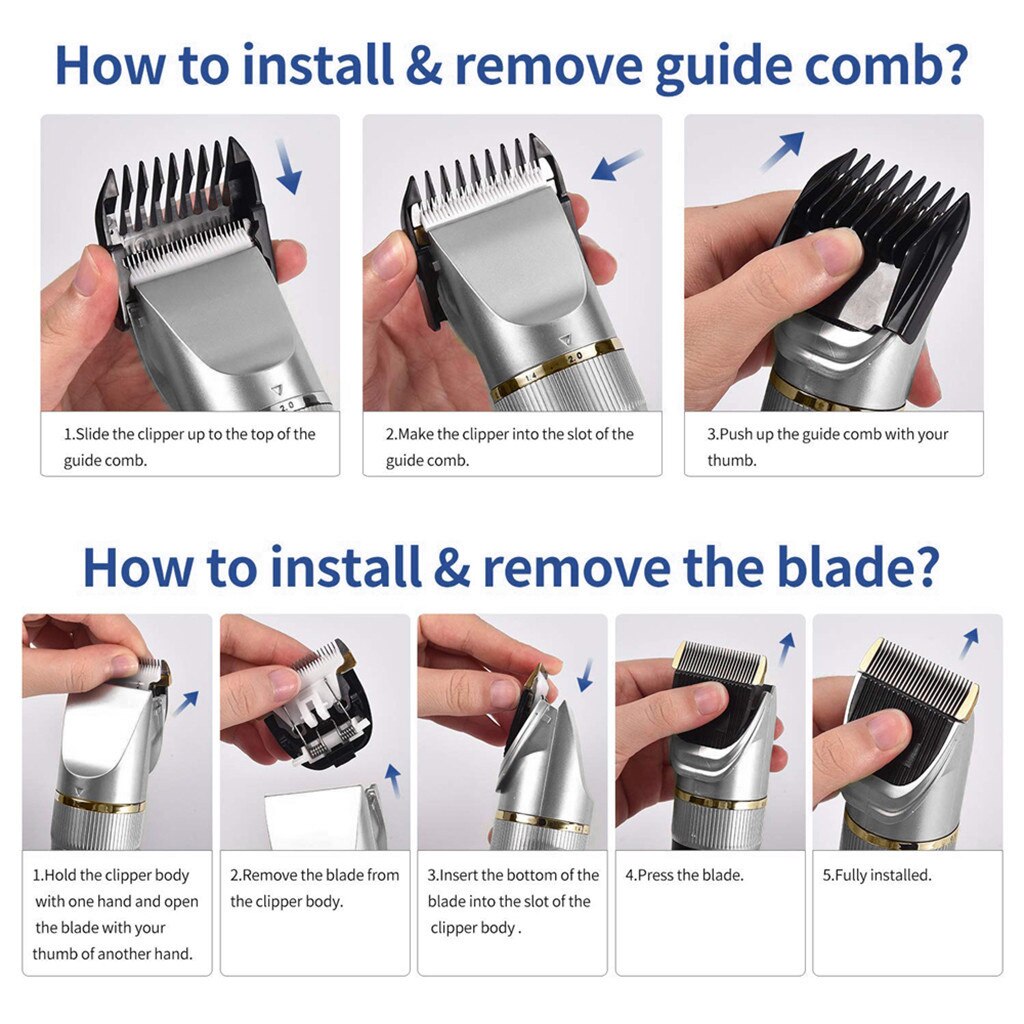 Metal Hair trimmer hair clipper electric hair clipper Electric Cordless Hair Grooming Home Haircut