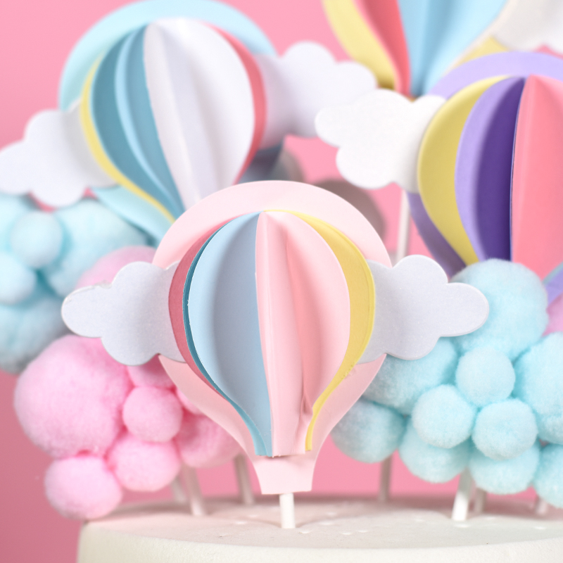 Balloon Cloud Birthday Cake Topper For Birthday Party Decorations