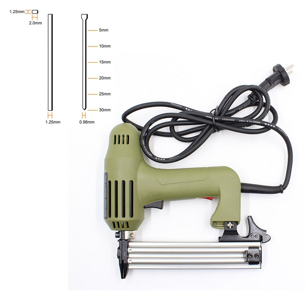 2 in 1 Framing Tacker Electric Nails Staple Gun 220V 1750W Power Tools Electric Staple Gun with 5 style Nails Choose