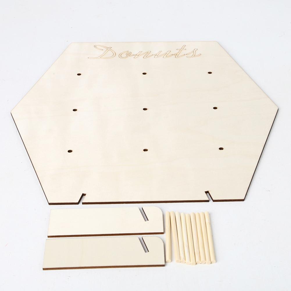 Soporte de pared para Donuts, estante de exhibición para pastel de postre, decoración para de cumpleaños y boda