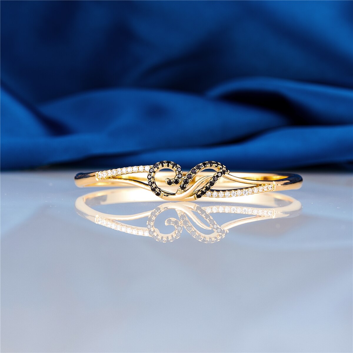 2021 feb nova pulseiras de cobre natural feminino bangles padrão flor preto branco casamento luxo fino clássico jewellry