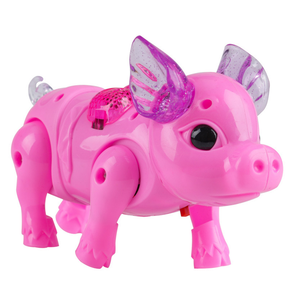 Jouet cochon Musical et marche électrique pour enfant, Robot électronique interactif avec laisse, d'anniversaire